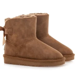 Botines Mustang sky marrones estilo australiana con lazo