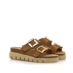 SANDALIAS DE MUJER MUSTANG LION MARRON 54160 60338