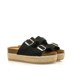 SANDALIAS DE MUJER MUSTANG PERLA NEGRO 53043 60260
