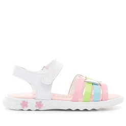 sandalias Pablosky con tiras de colores y grabado de flores en la suela