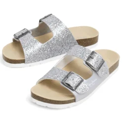 sandalias Pepe Jeans oban stars plateadas tipo bio