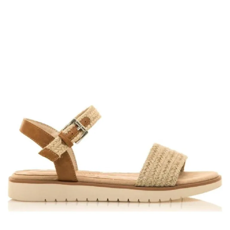 Sandalias planas Mustang marie yute natural