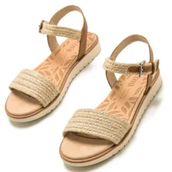 Sandalias planas Mustang marie yute natural