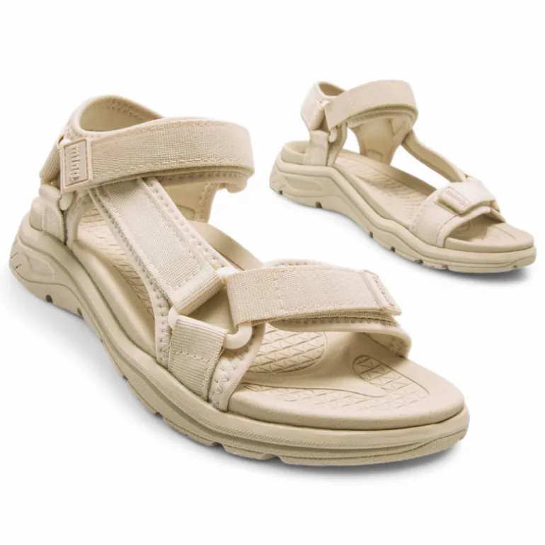 Sandalias planas Mustang tornado beige estilo trekking