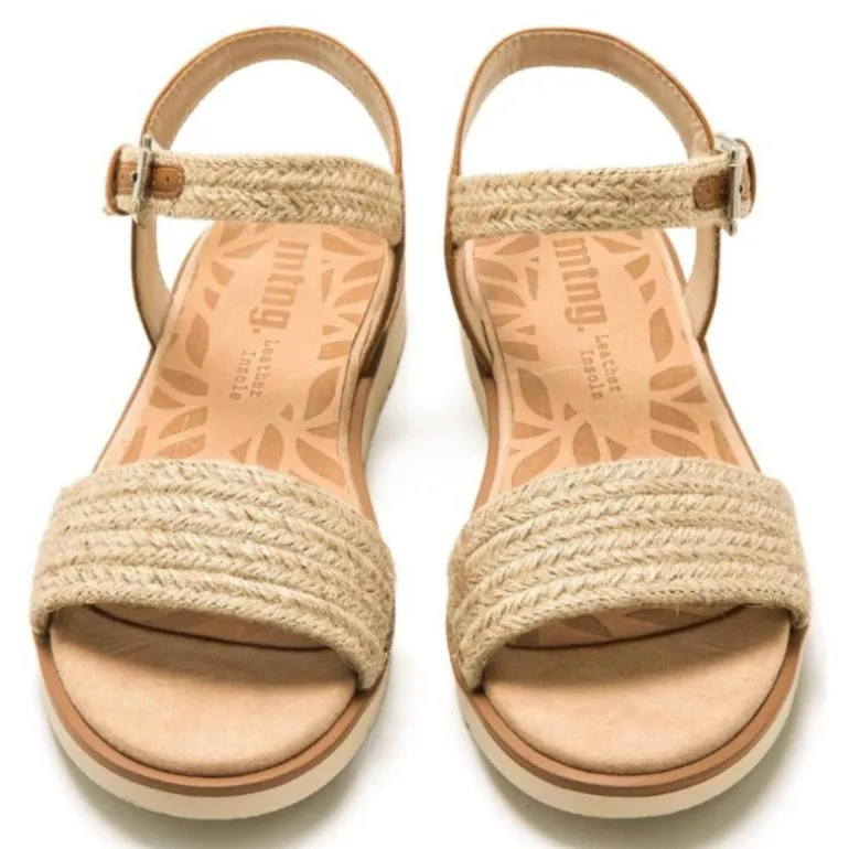 Sandalias planas Mustang marie yute natural
