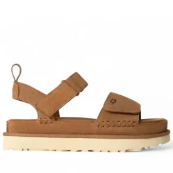 Sandalias plataformas UGG goldenstar chestnut con velcro