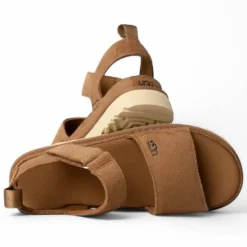Sandalias plataformas UGG goldenstar chestnut con velcro