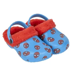Zapatillas casa Cerda estilo zueco de Spiderman con boreguillo
