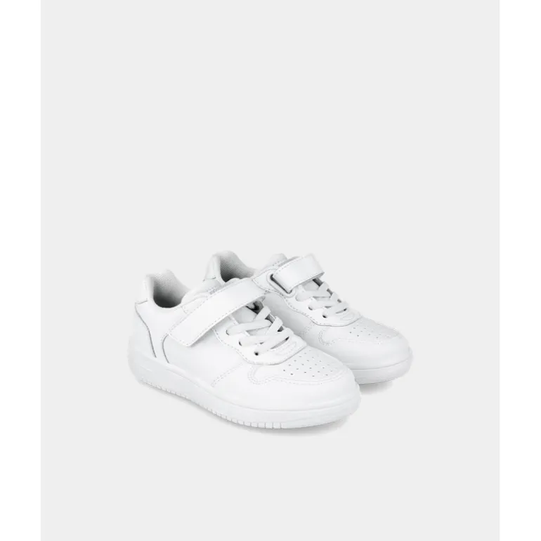 ZAPATILLAS DEPORTE GARVALIN DE NIñO BLANCO 241710B