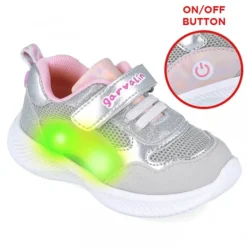 ZAPATILLAS DEPORTE GARVALIN DE NIñA PLATA 252801B