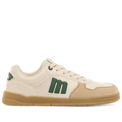 Zapatillas deportivas Mustang free miami beige con detalles verdes barefoot