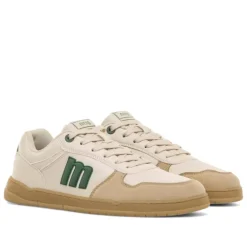 Zapatillas deportivas Mustang free miami beige con detalles verdes barefoot