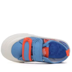 Zapatillas lona Cerda con doble velcro y ribete rojo de spiderman